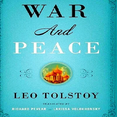 Book Cover. "War And Peace" By Leo Tolstoy Stock Photo